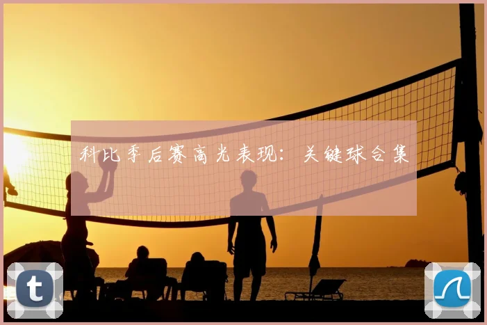 科比季后赛高光表现：关键球合集